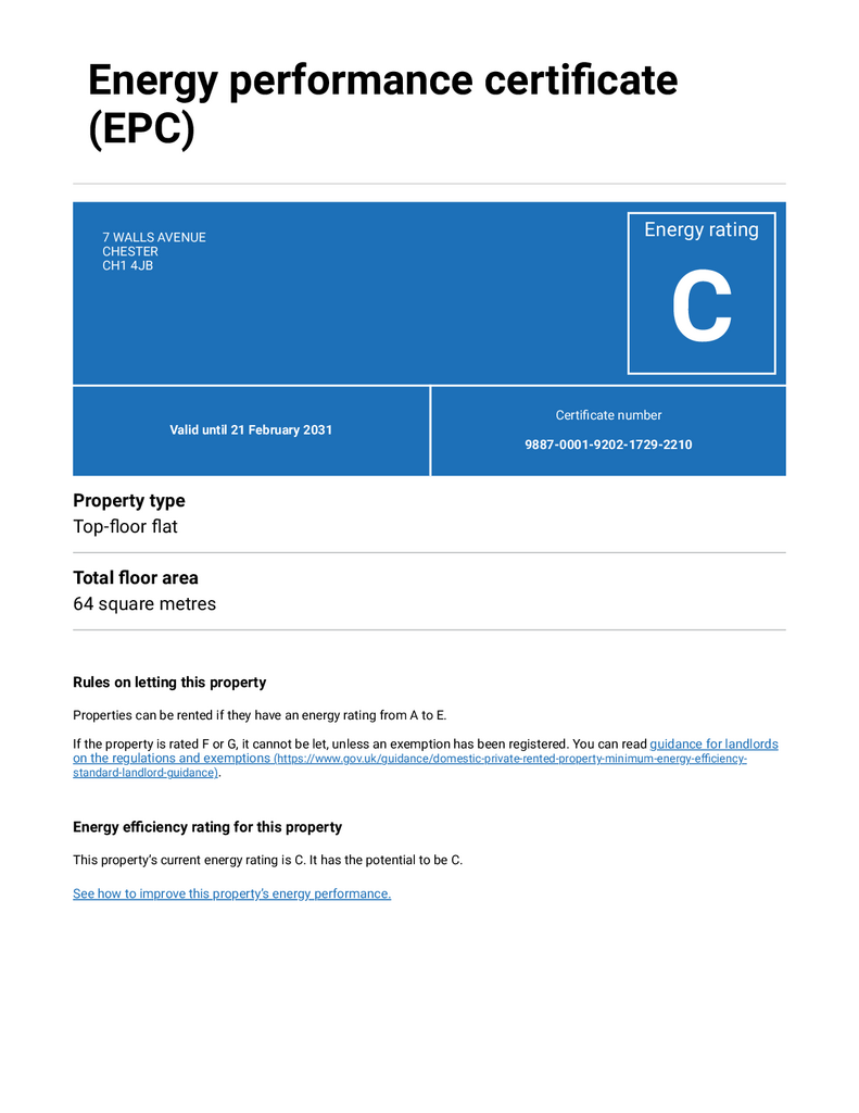 EPC Certificate