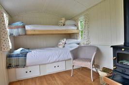 Inside Shepherd's hut
