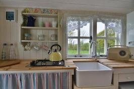Inside Shepherd's hut
