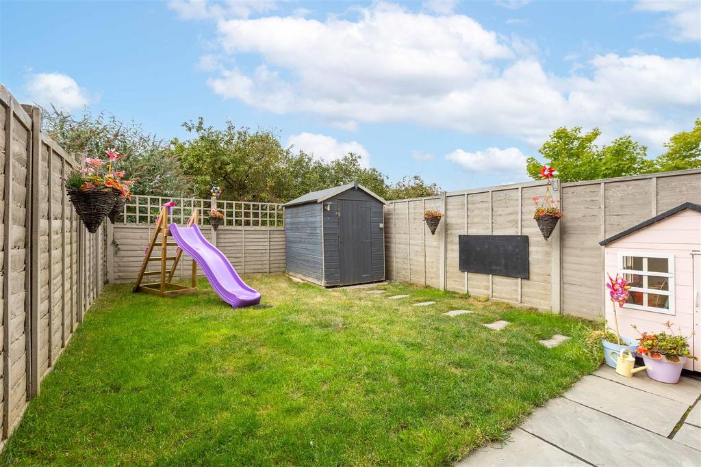 Private westerly facing garden