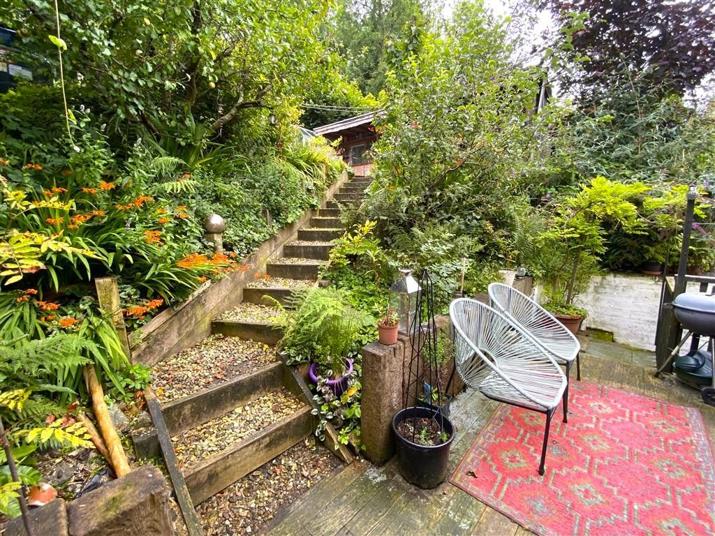 Steps Up To Cabin And Garden