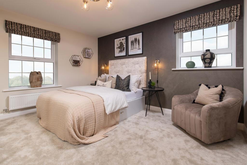 Internal view of a spacious double bedroom