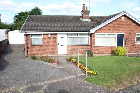 2 bedroom semi-detached bungalow for sale, Lambcroft Road, Pinxton, Nottinghamshire. NG16 6QL