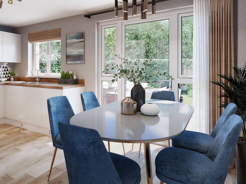 Image of kitchen/dining room in 4 bedroom...