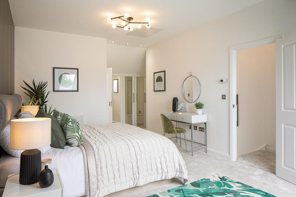 Main bedroom in The Woodcote 4 bedroom home