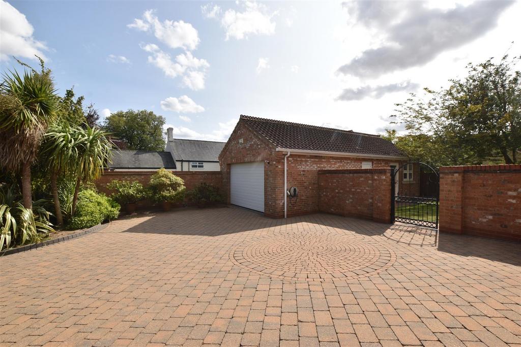 Detached double garage