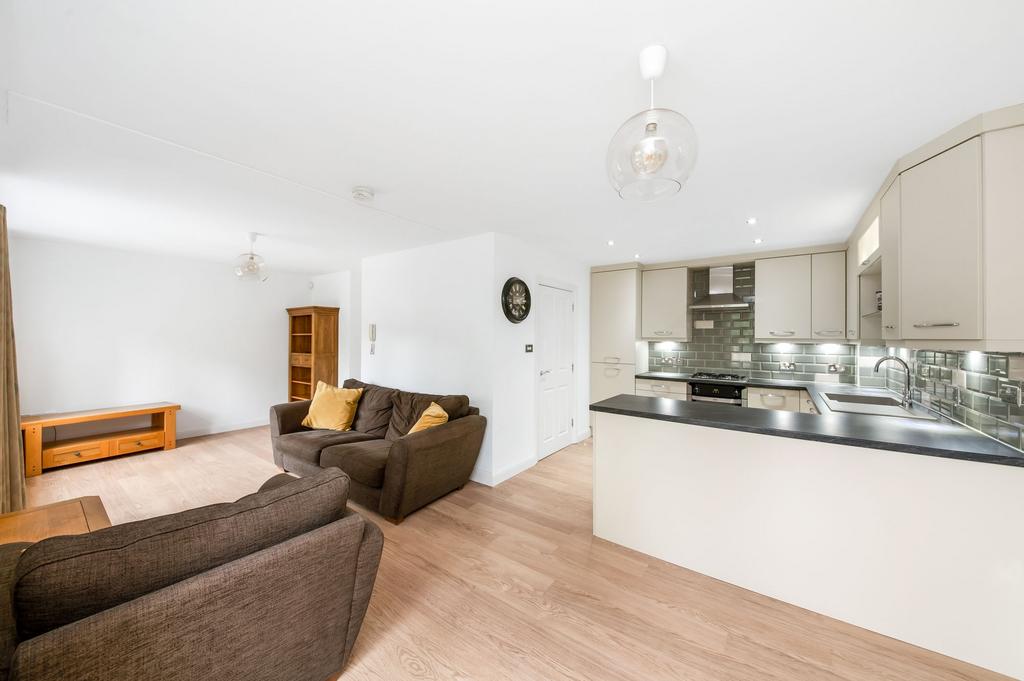 Open plan living dining kitchen