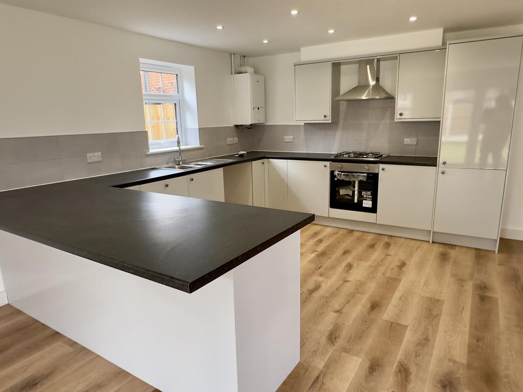 Open plan dining kitchen living area.