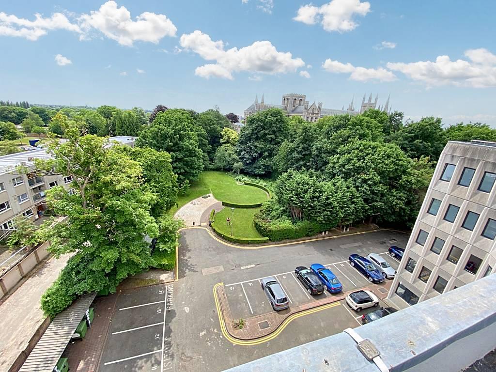 Back private garden and 1 of the parking lots