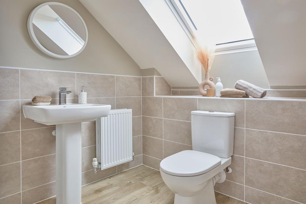 En suite bathroom in the Norbury 3 bedroom home