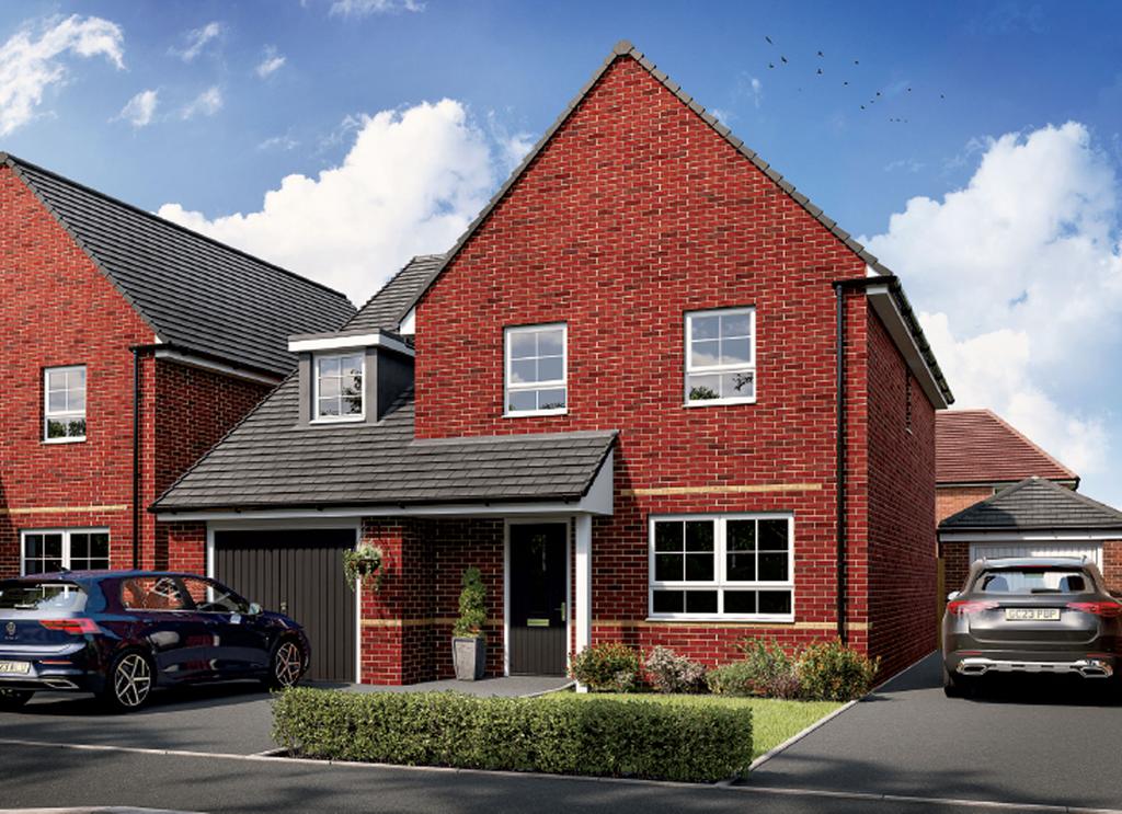 Silkin Meadows Radstock brick CGI