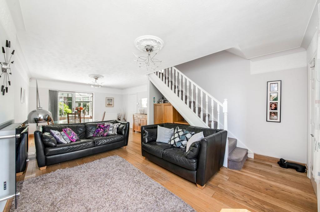 Open plan living dining room