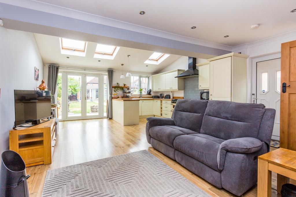 Lounge and kitchen area