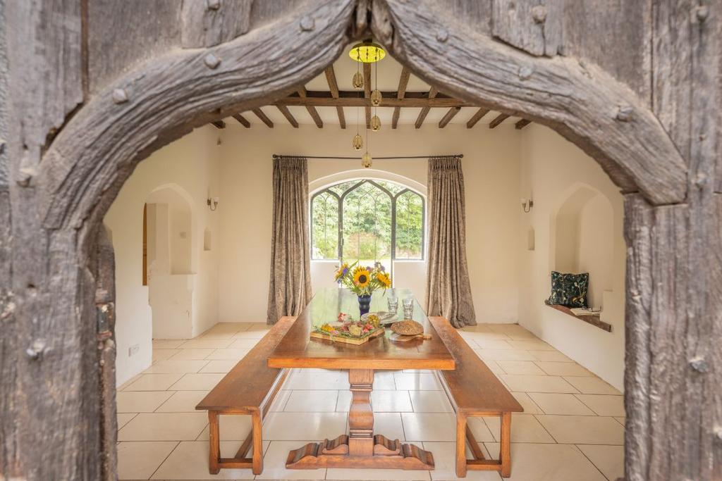 View of the dining room from the door