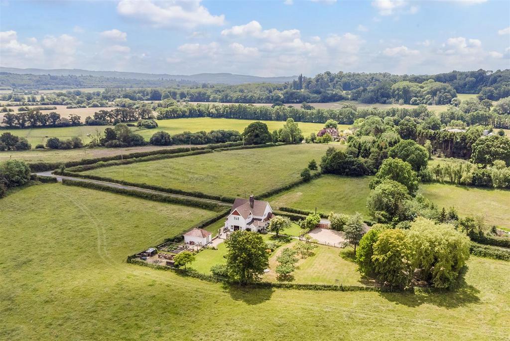 Aerial View of House