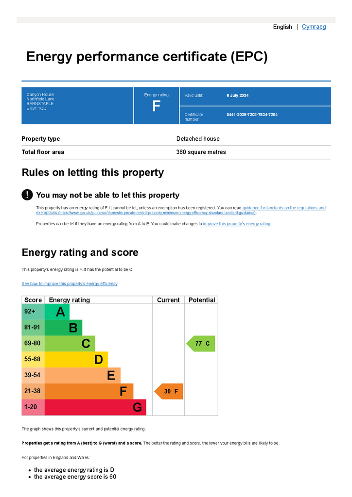 Energy performance c