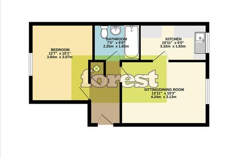 1 bedroom flat for sale, Redford Close, Feltham, Middlesex, TW13