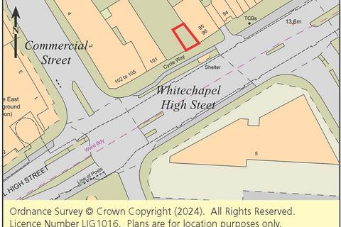 Land for sale, 97 Whitechapel High Street, Whitechapel, London