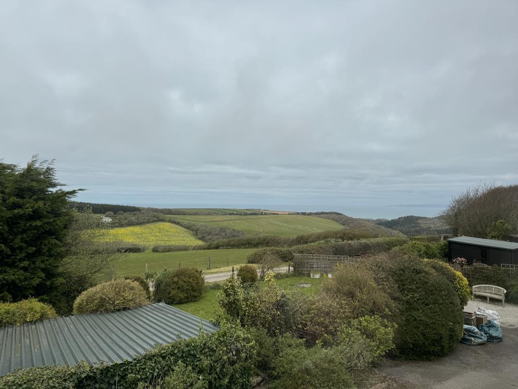 Views of the garden, countryside and sea