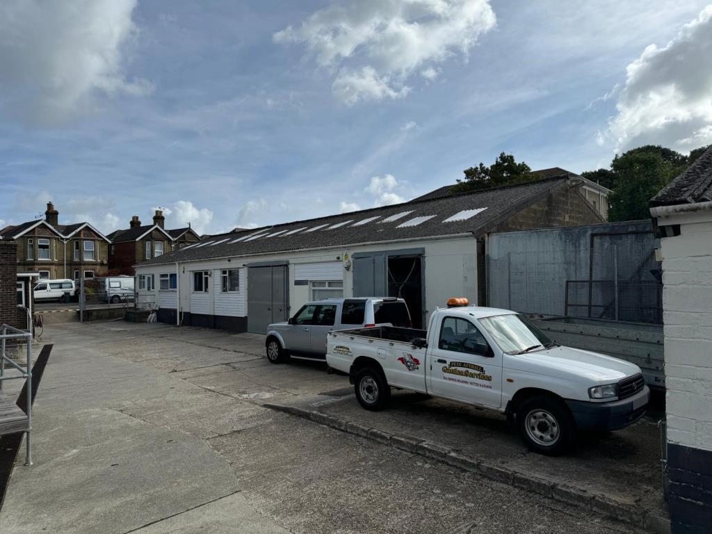 Row of storage units