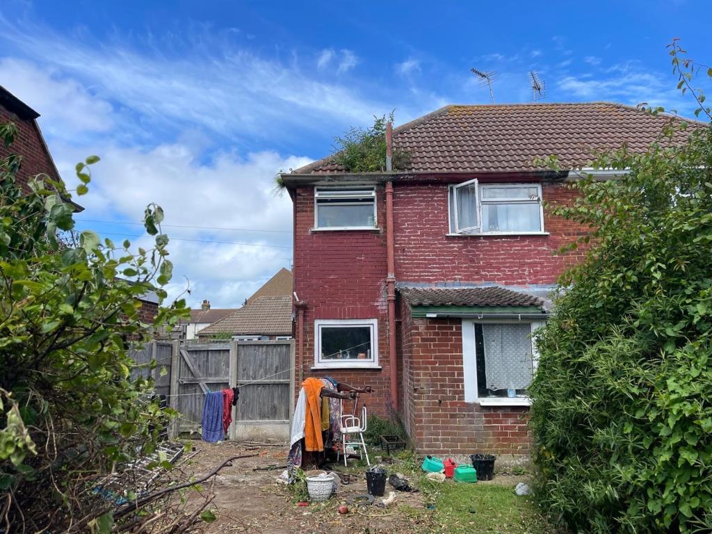 Rear of property