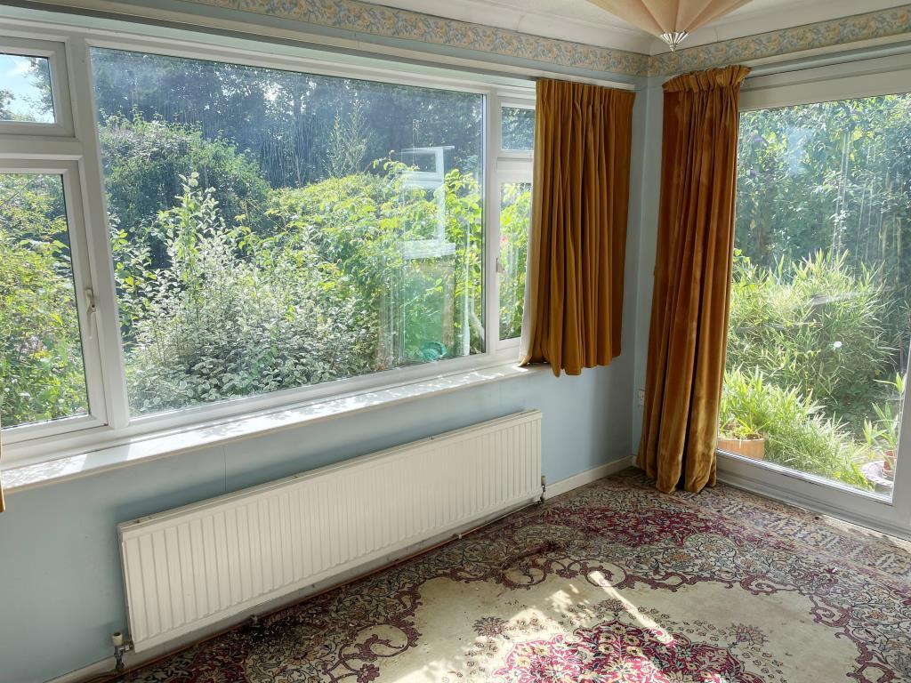 Dining room with views over rear garden