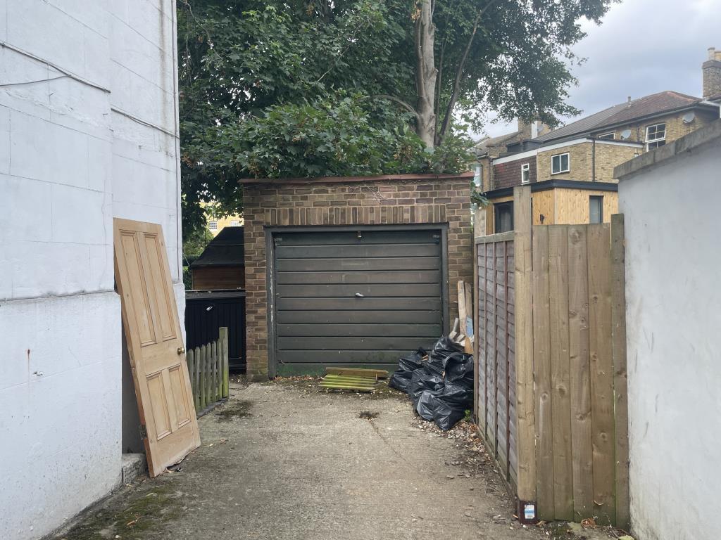 View of vacant garage