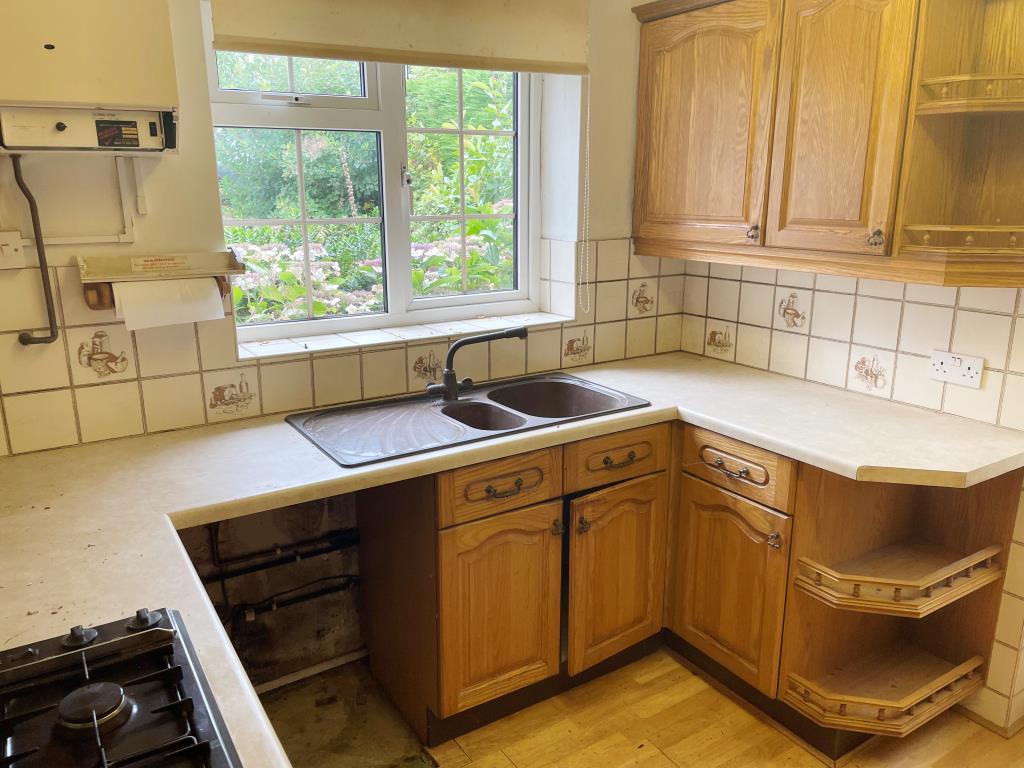 Kitchen to front with fitted units
