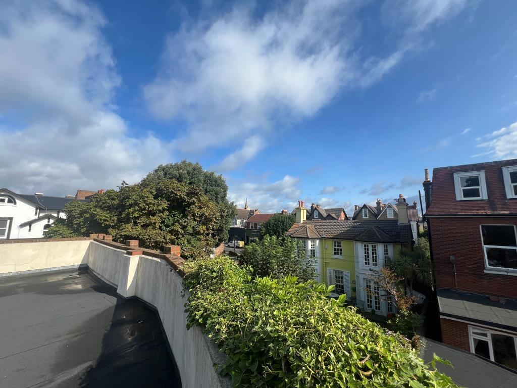 View over Southsea from roof terrace