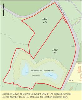 Land for sale, Land & Disused Quarry, Biscovellett, St. Austell, Cornwall