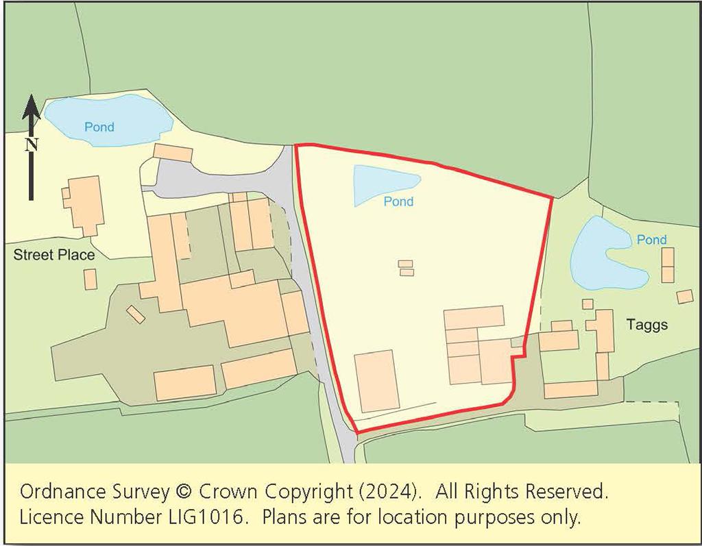 Plan showing location