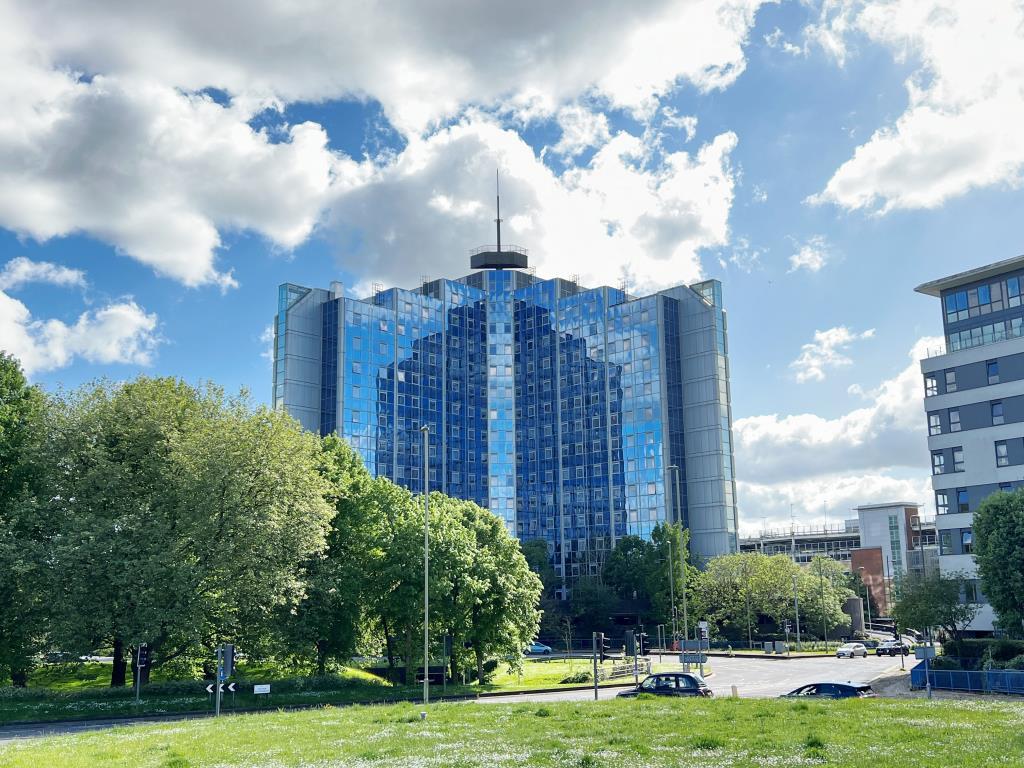 Converted office block now residential apartments