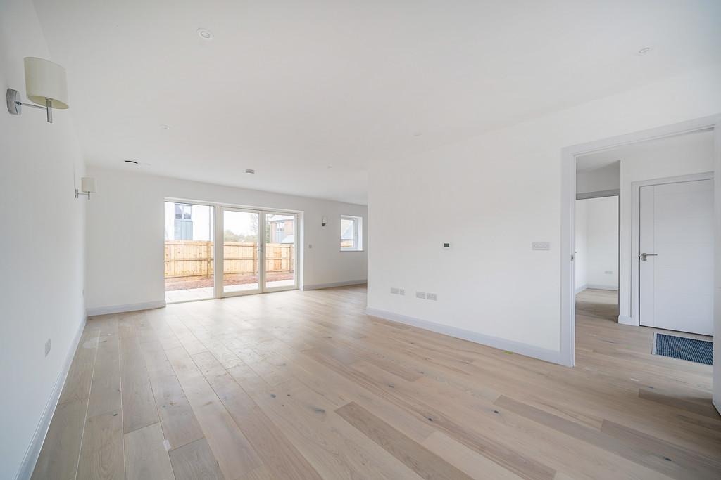 Open plan living and dining area