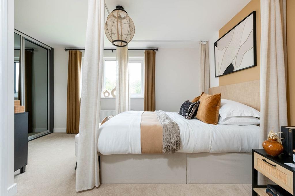 Achieve a hotel feel in the main bedroom