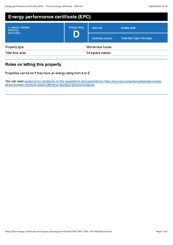 EPC - 4 Allerton Crescent