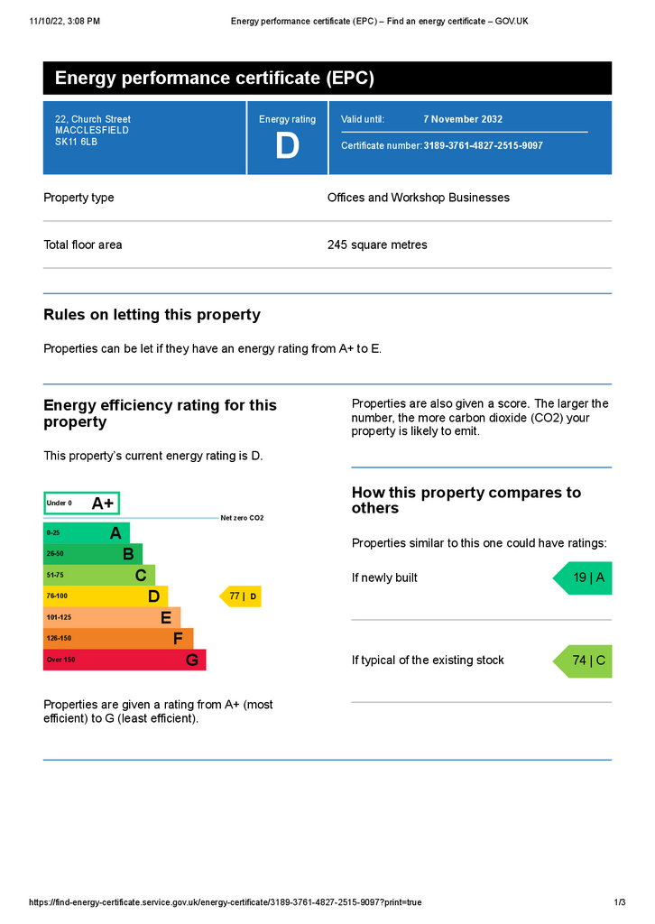 EPC Certificate