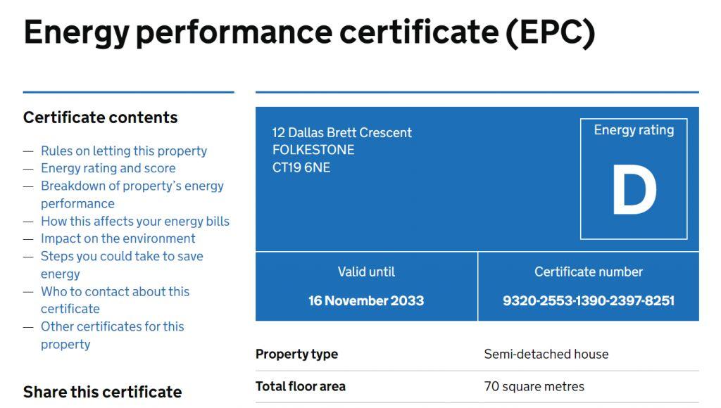 Energy Performance Certificate