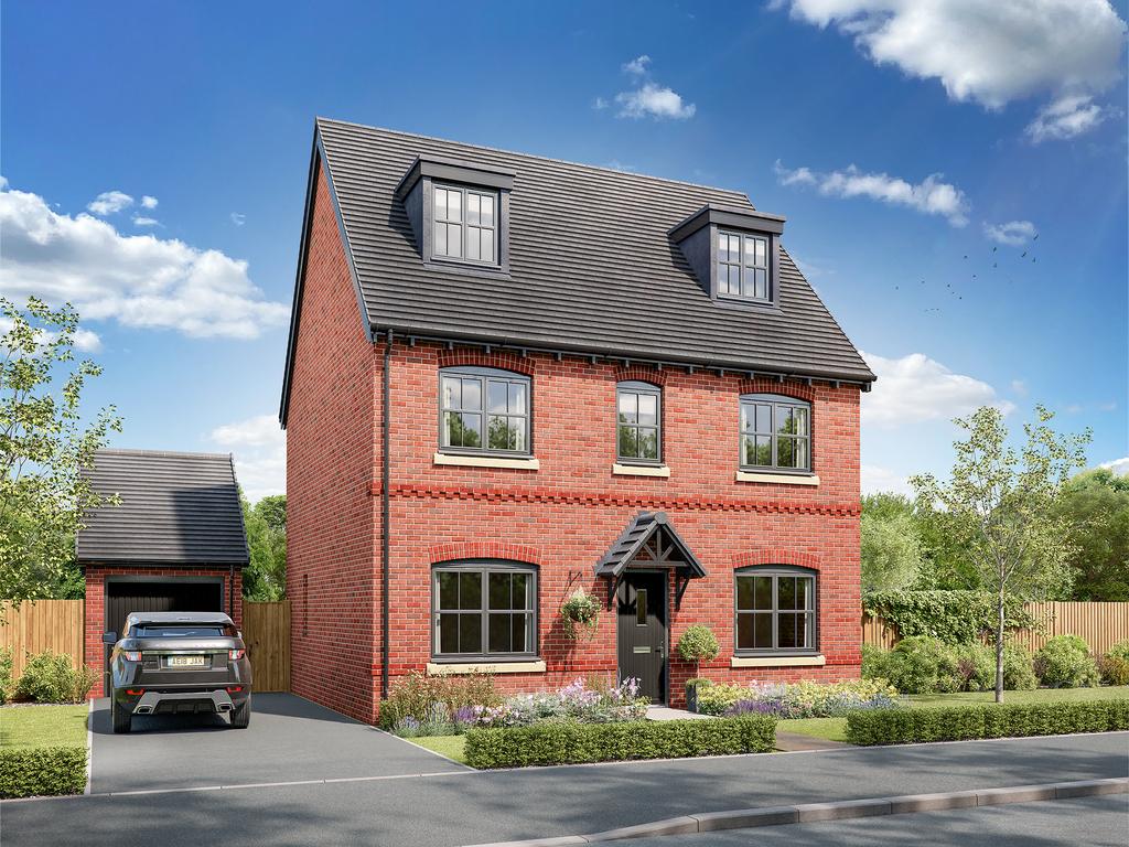 Plot 92, The Kingsand at Hunters... 5 bed detached house for sale £