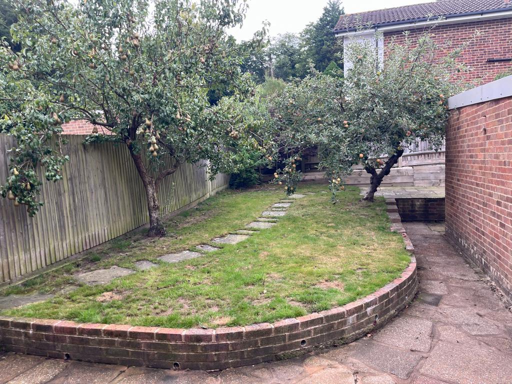 Patio area outside back french windows