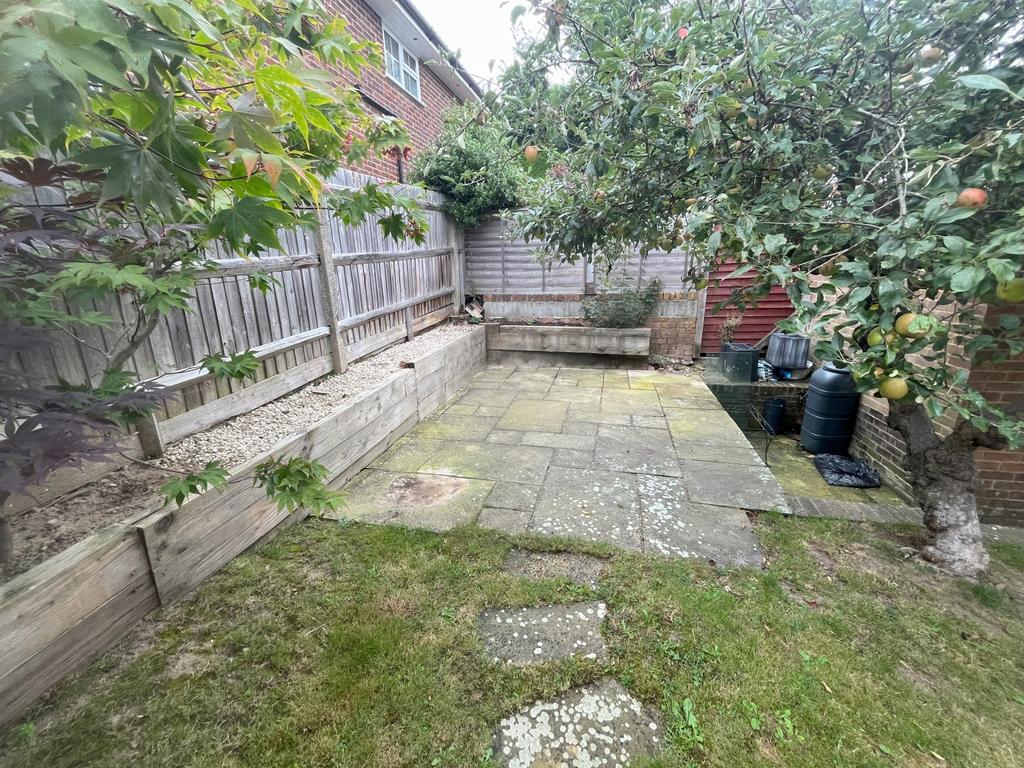 2nd patio area in rear garden (raised)