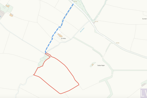 Land for sale, Land to the South of Tyn Rhos, Rhoshirwaun - 4.22 ac