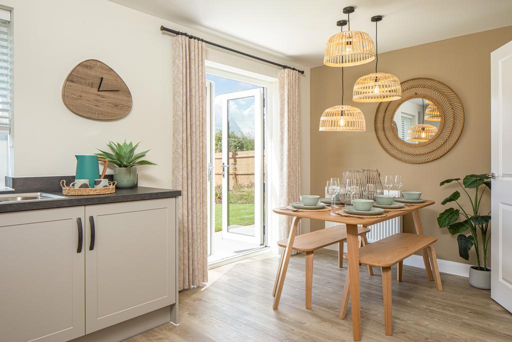 Dining area in the Archford 3 bedroom home