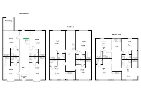 12 bedroom block of apartments for sale, 12 x Studios - 15.35% NET YIELD, Acocks Green, Birmingham, B27