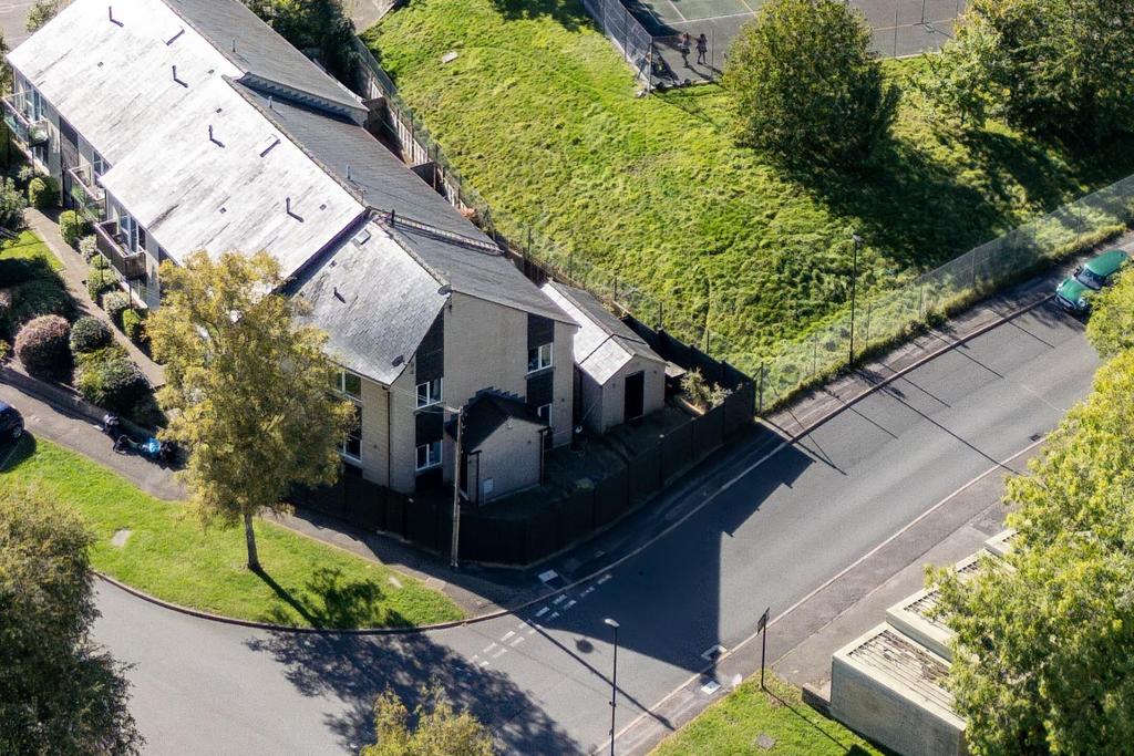 School lodge, School Court, new aerial.jpg