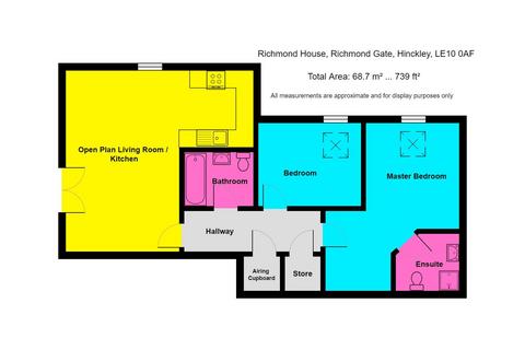 2 bedroom apartment for sale, Richmond House, Hinckley LE10