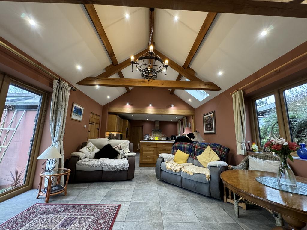 Open Plan Kitchen, Dining and Lounge Area.