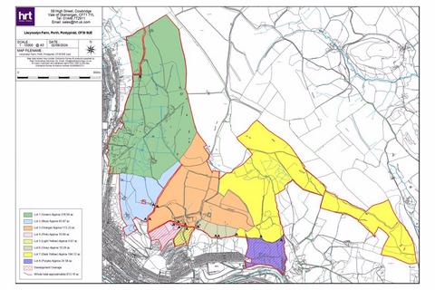 Farm land for sale, Lot 8 Approximately 24.58 acres of land, Llwyncelyn Farm, Llwyncelyn, Porth, CF39 9UE