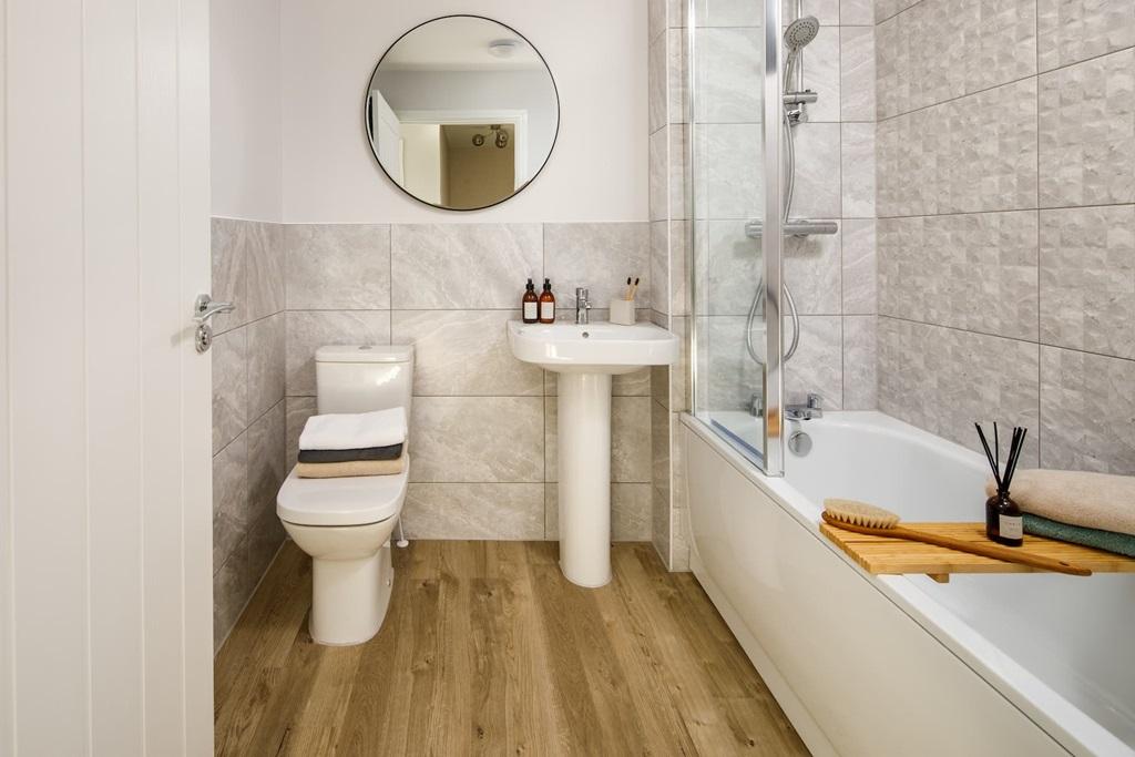 A Taylor Wimpey bathroom is easy to keep clean