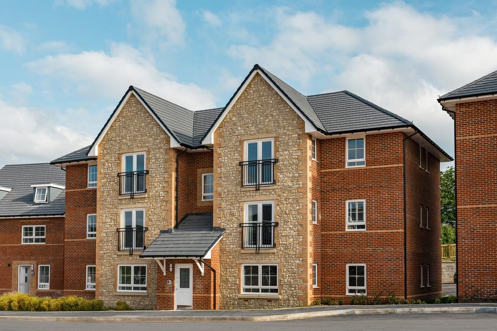 External shot of the falkirk apartment block at...