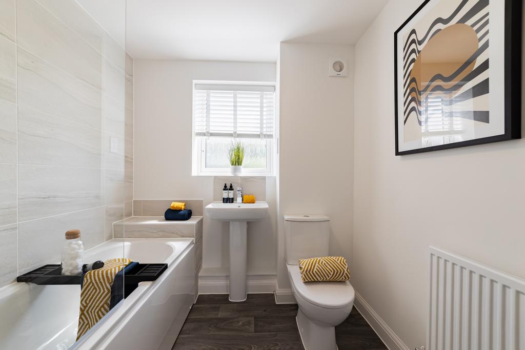 Internal shot of the bathroom in falkirk apartment